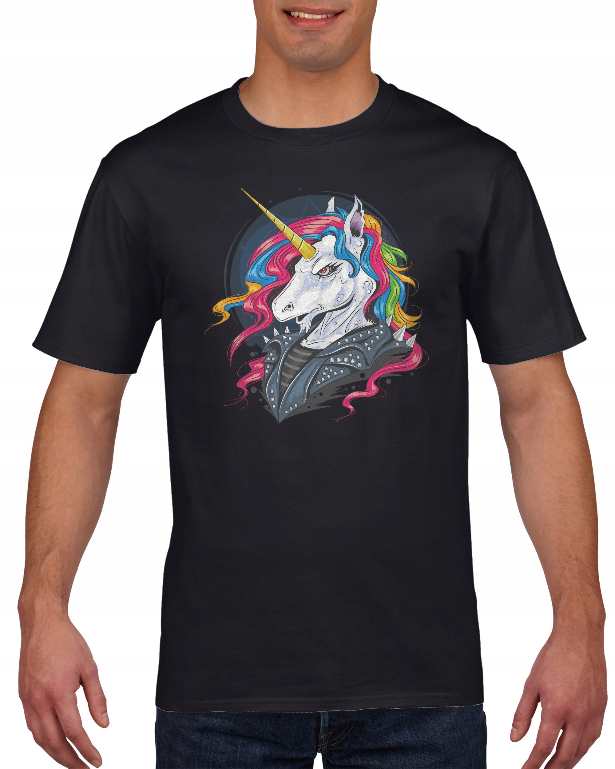 

Koszulka meska Jednorozec Unicorn Punk L