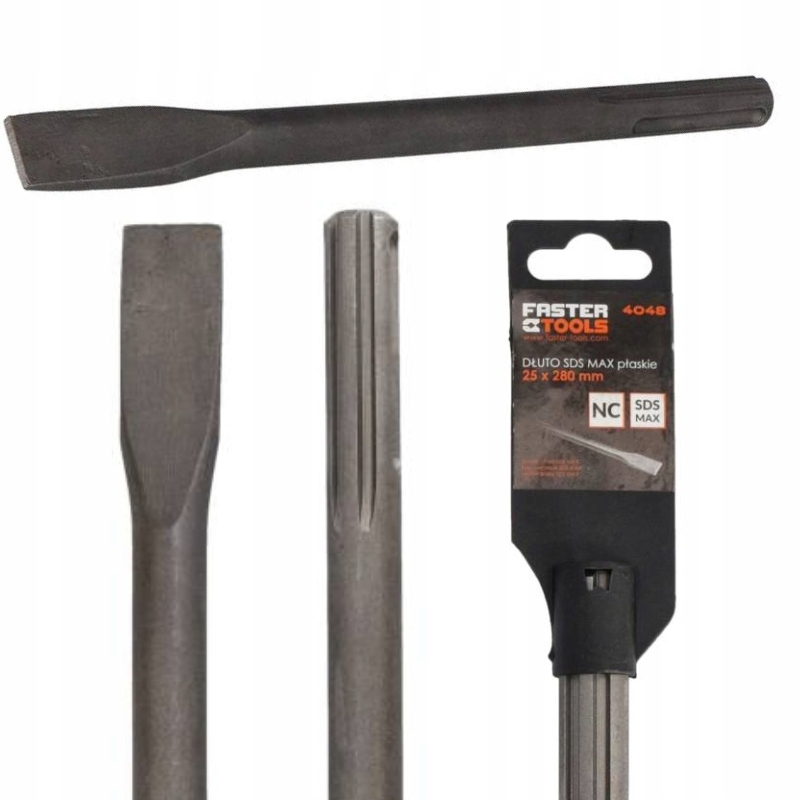 Dłuto do betonu, do fug, do płytek, do uziomów Faster Tools