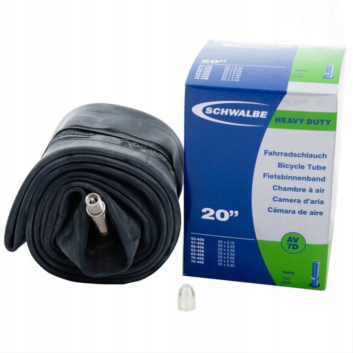 

Dętka rowerowa Schwalbe 20x2.10-3.0 Av 7D Auto 40