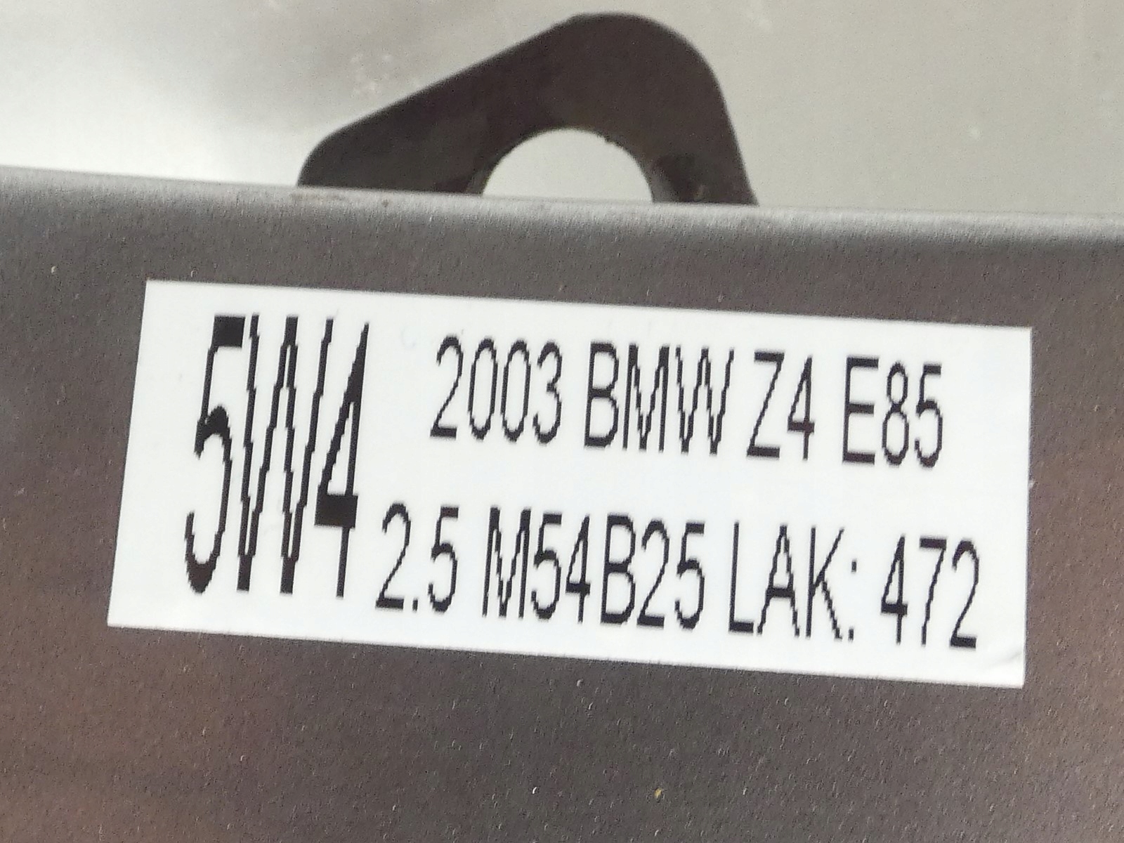fender right front front BMW Z4 E85 STERLINGGRAU METALL