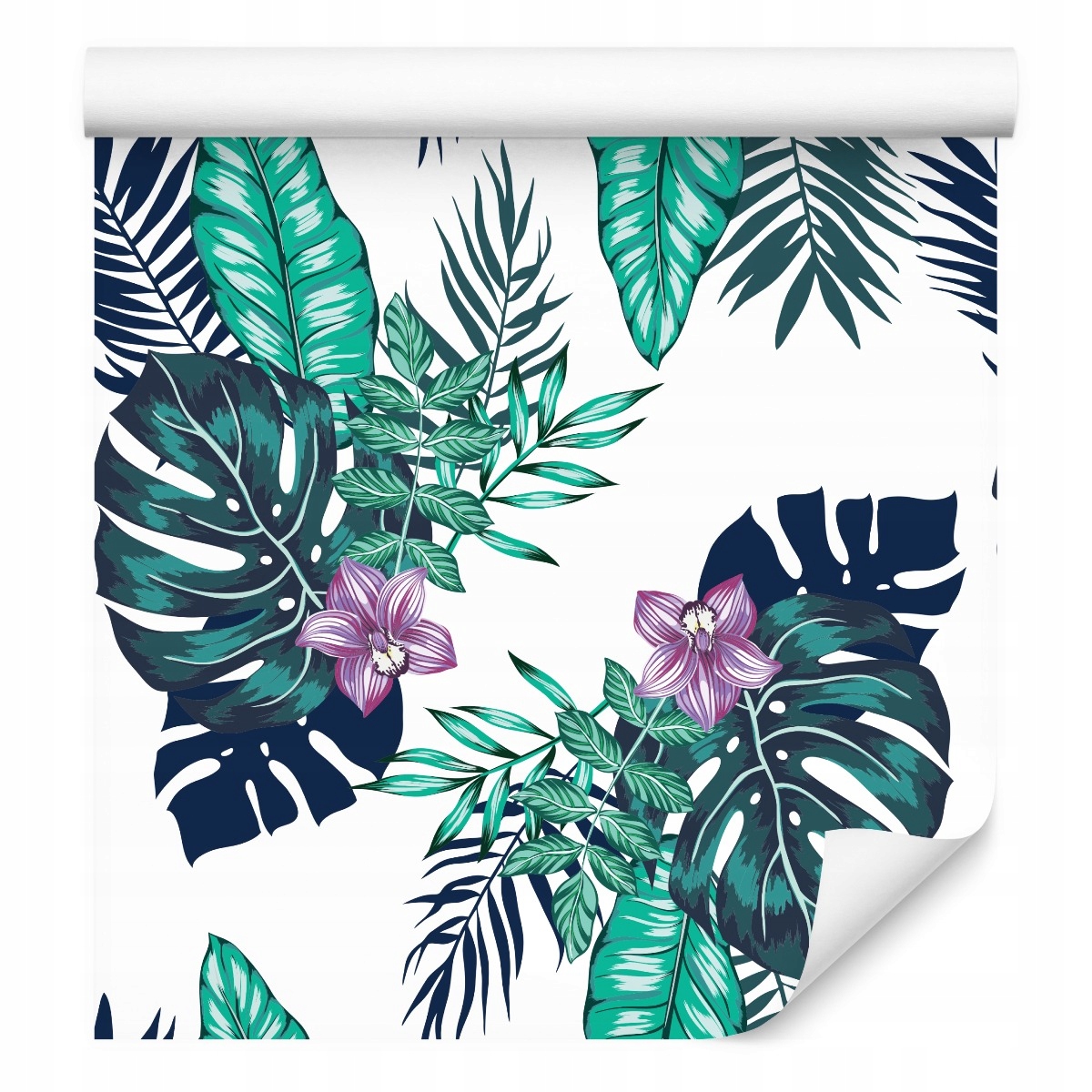 Tapeta do ložnice květy listy orchidej příroda