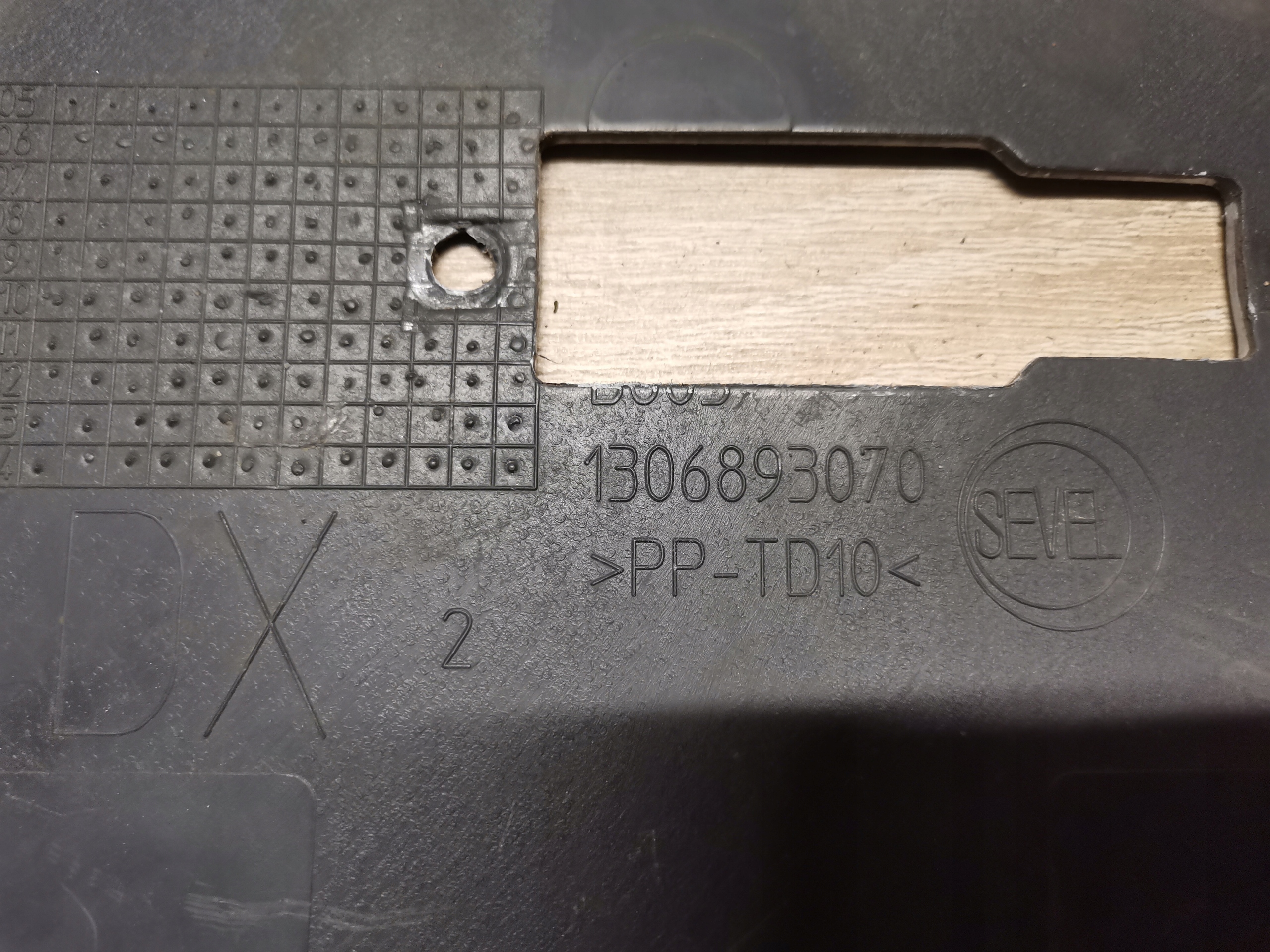 moulding right side FIAT DUCATO BOXER 06- 1306893070