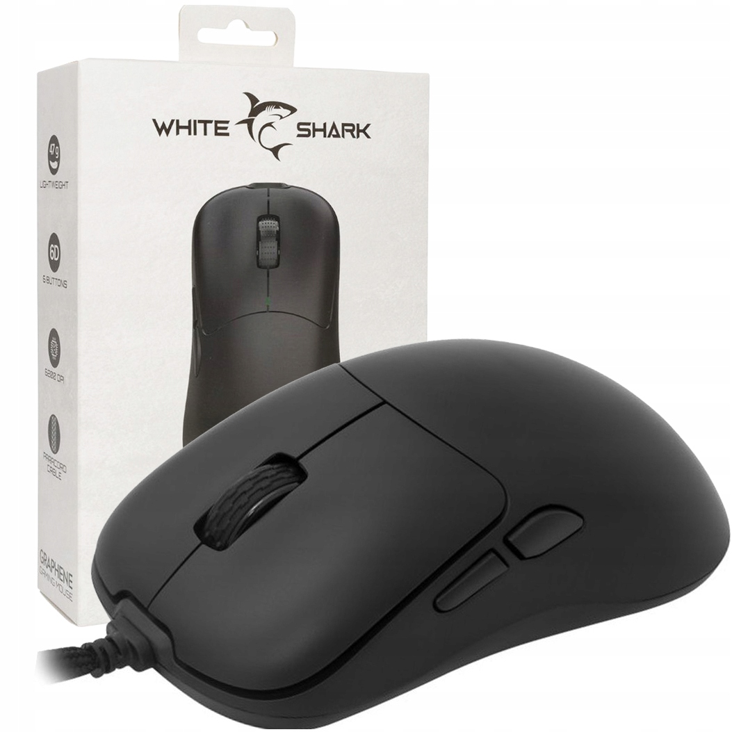 Optická myš WhiteShark, drátová herní myš pro Pc, lehká a odolná
