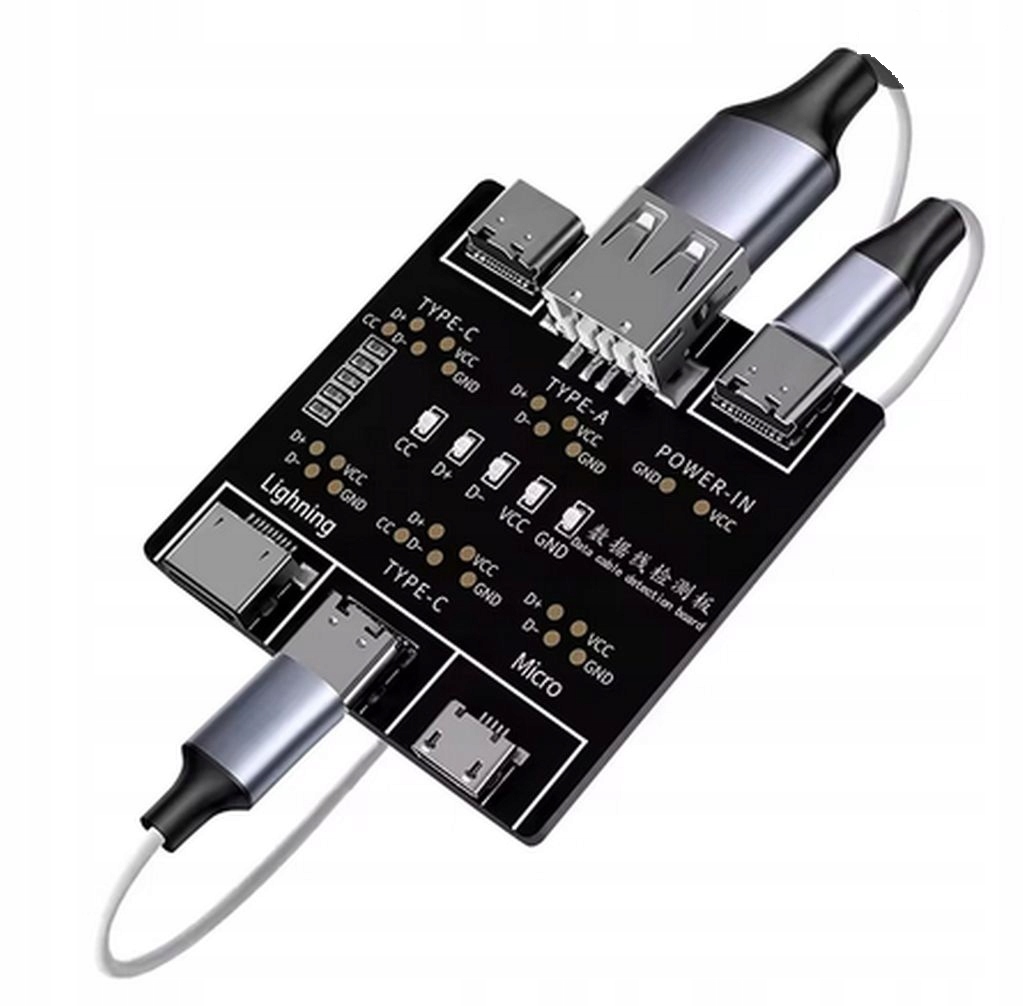 Tester przewodów Usb Usb-c Micro Iphone DT3