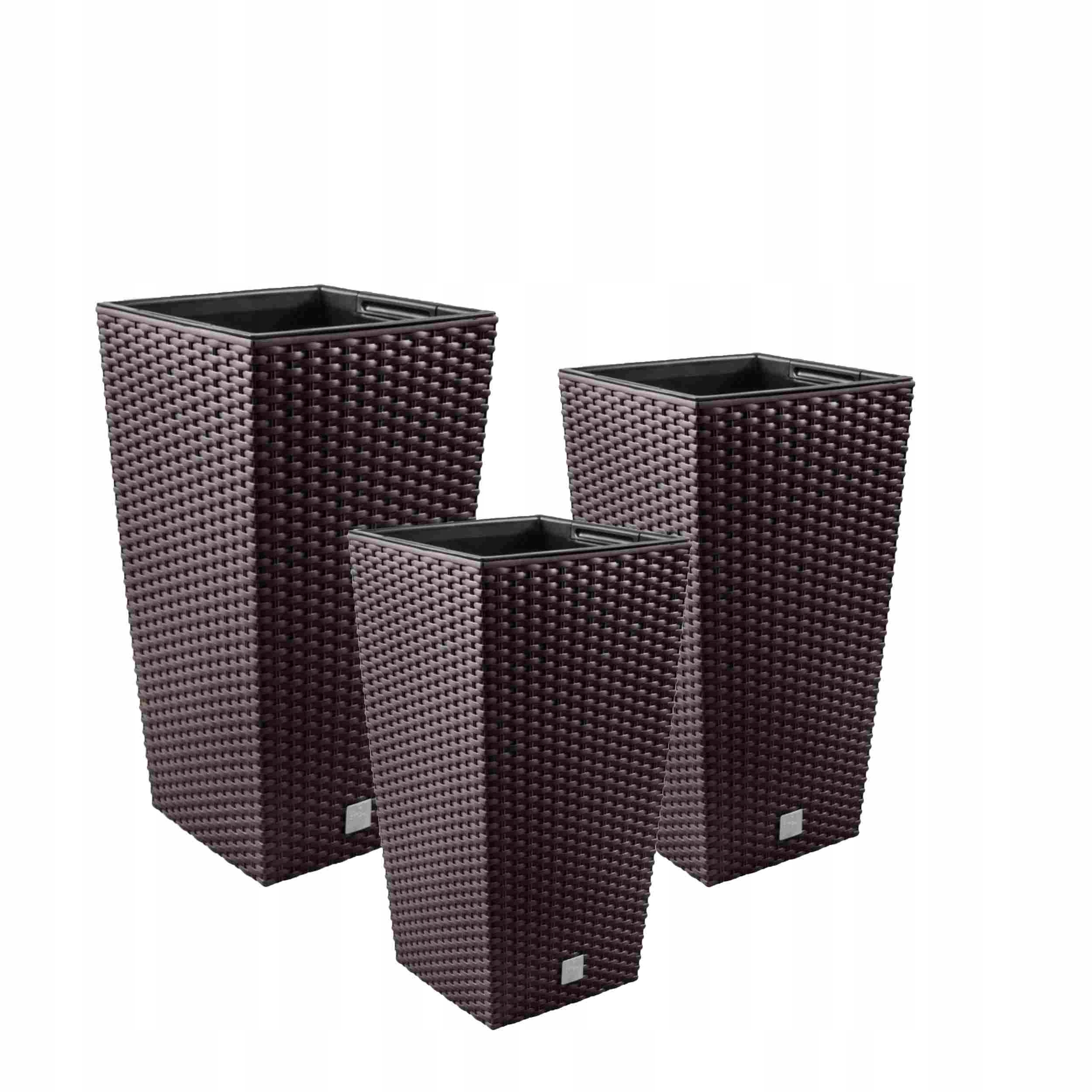 

3x Doniczka Rattan DRTS170 DRTS200 DRTS225 wkład
