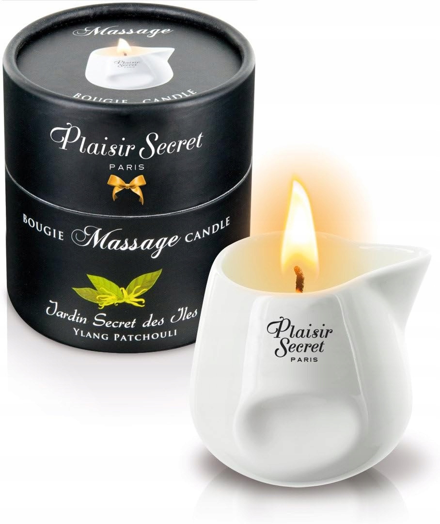Přírodní Masážní Svíčka Plaisirs Secrets Ylang Patchouli