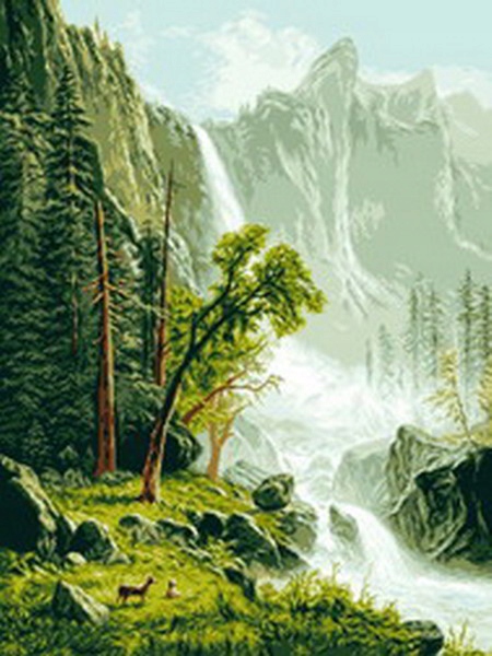 Křížková výšivka počítaná sada (kanva, mulina)