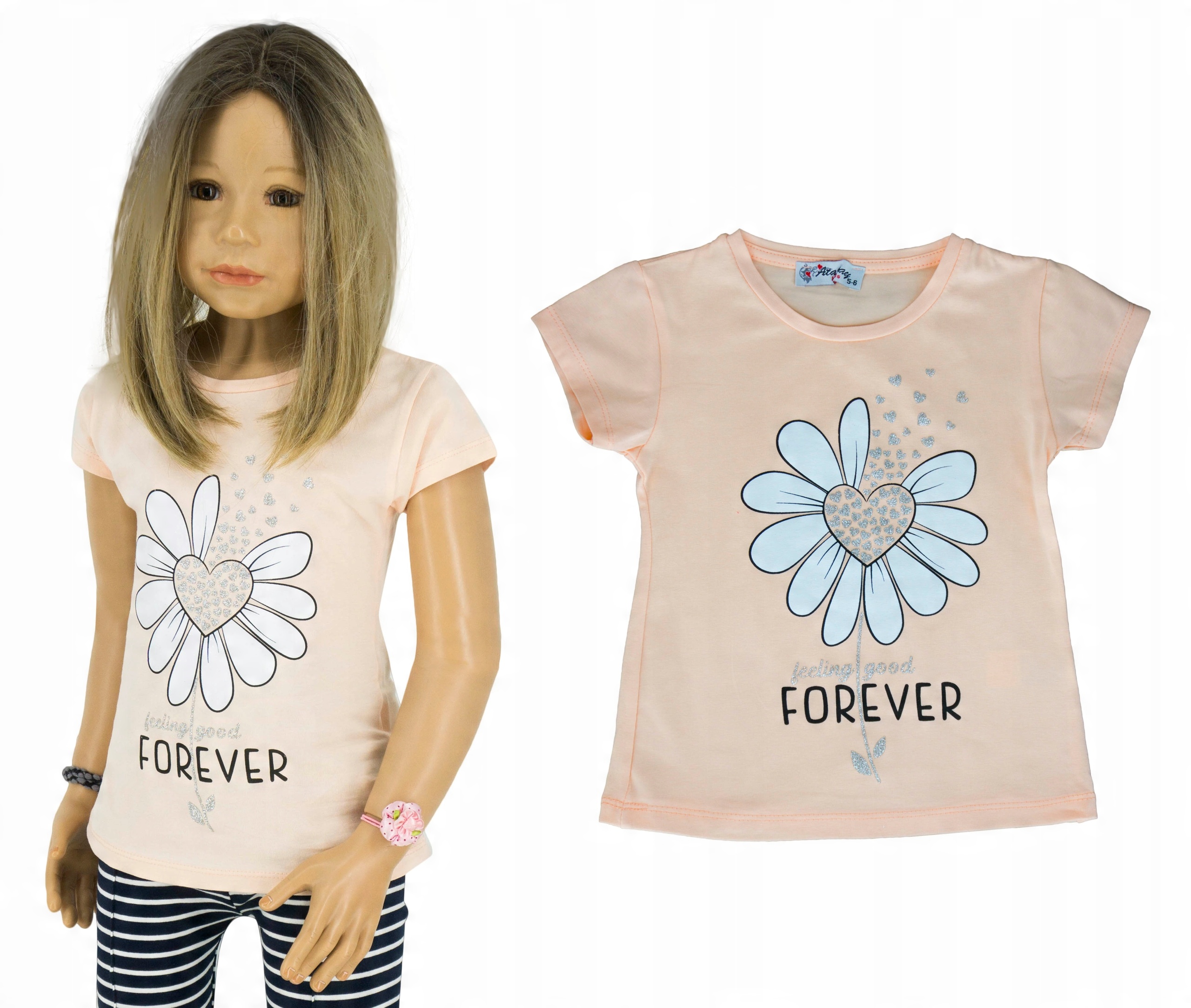 

P191 T-Shirt bluzka koszulka stokrotka rozmiar 152
