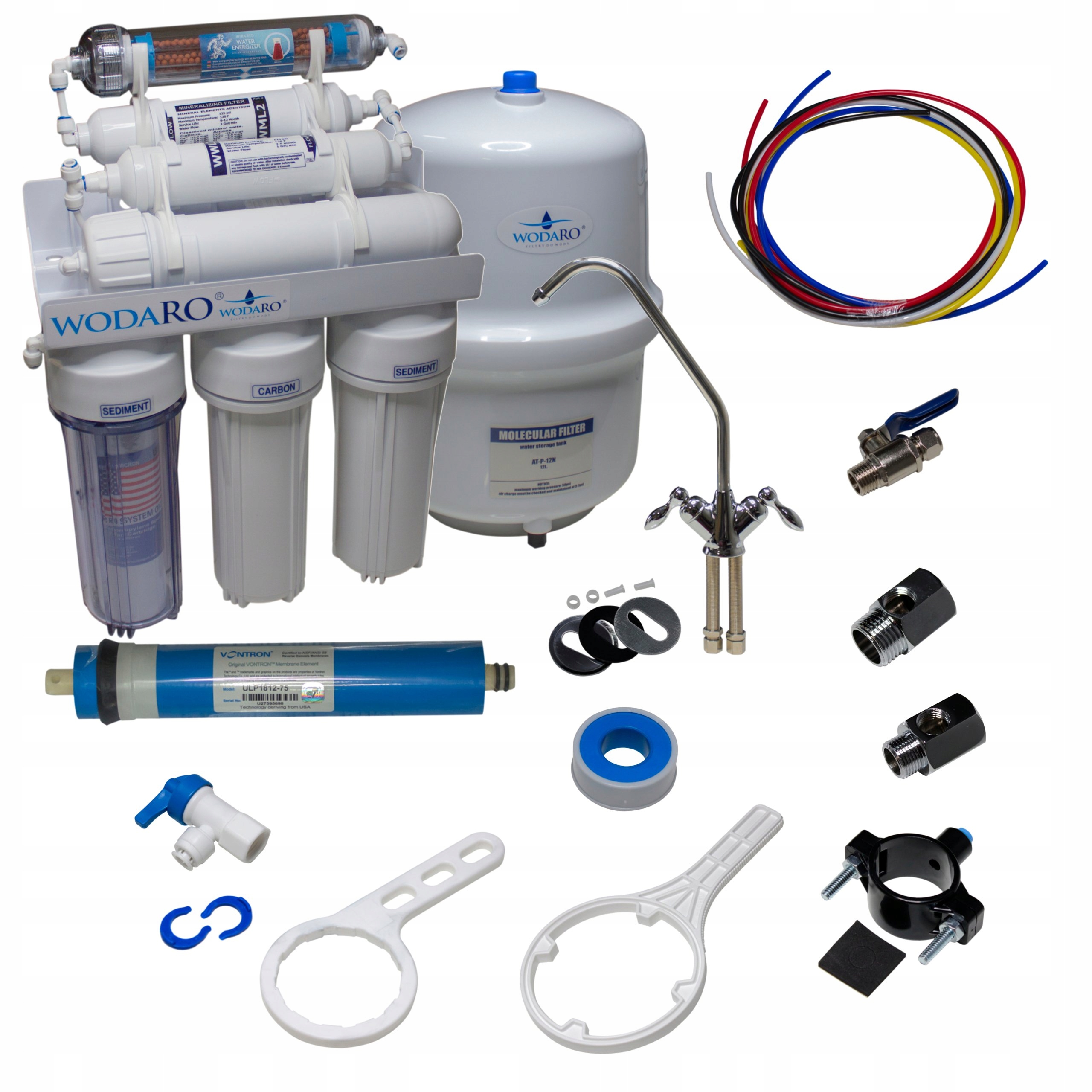 Odwrócona Osmoza RO7 Filtr Wody Jonizator 7-Stopniowy pod Zlew Kuchenny