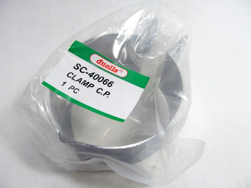 Obejma tłumika opaska DUELLS chromowana WSK 3 125 Numer katalogowy części TIM SC-40066