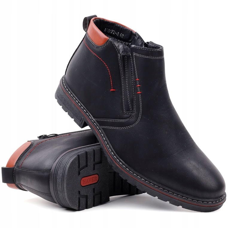 

Botki czarno czerwone 4 Isidor 42 Czarny