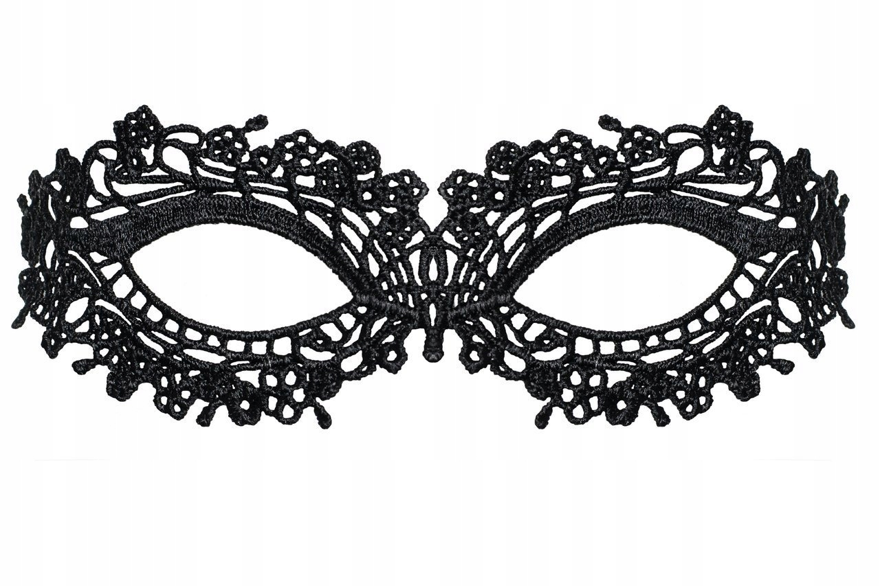 SUBTELNA CZARNA MASKA NA OCZY OBSESSIVE A710