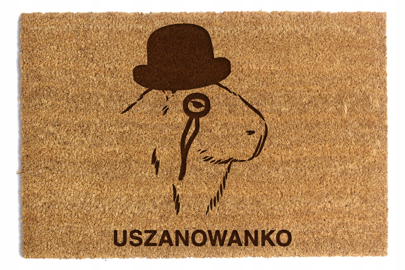 Stěrač Pod Dveře 60 x 90 cm Kapybara "Ušanovanko" Kokos
