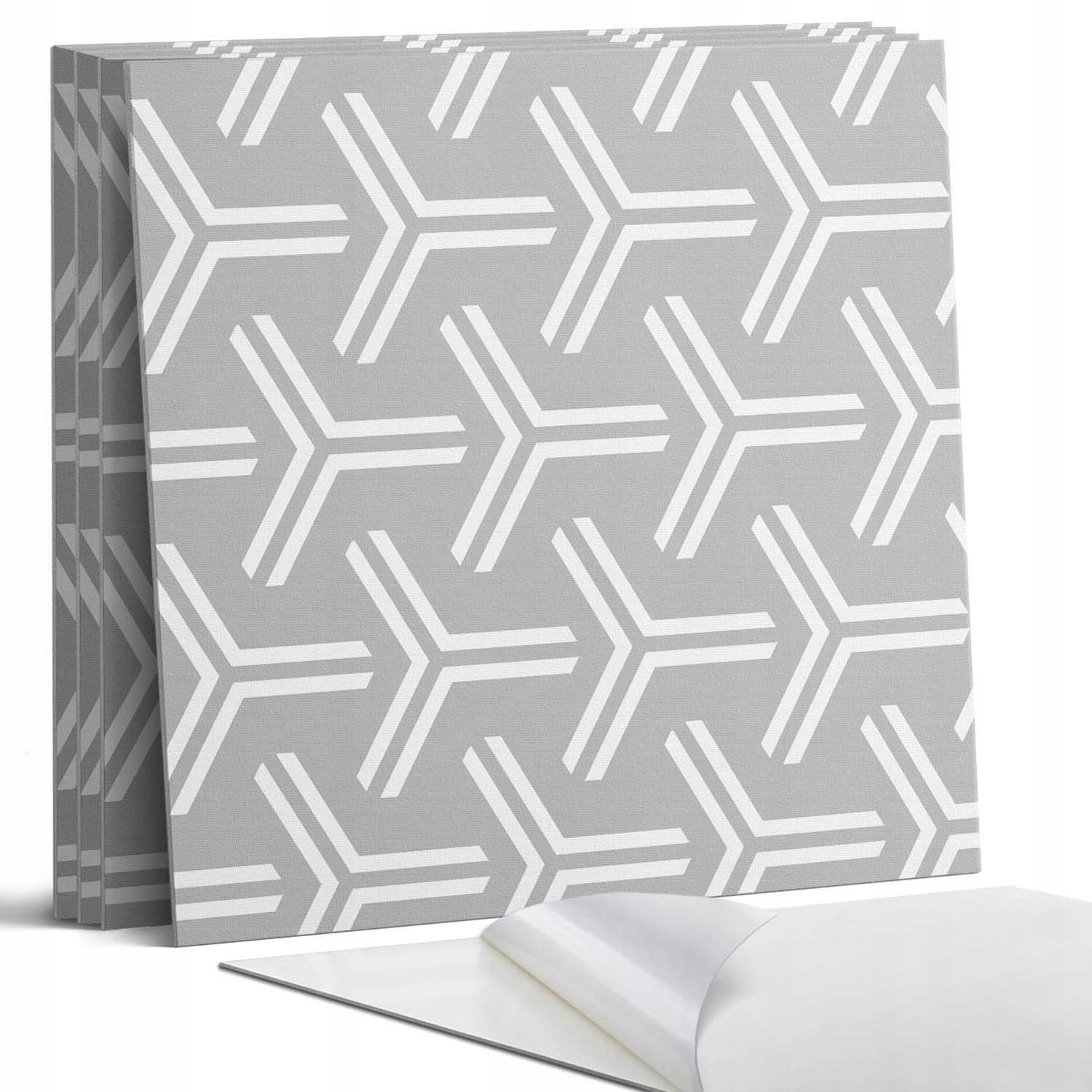Sada Pvc dlaždic s motivem šípů v geometrickém designu 4 x 50 x 50 cm