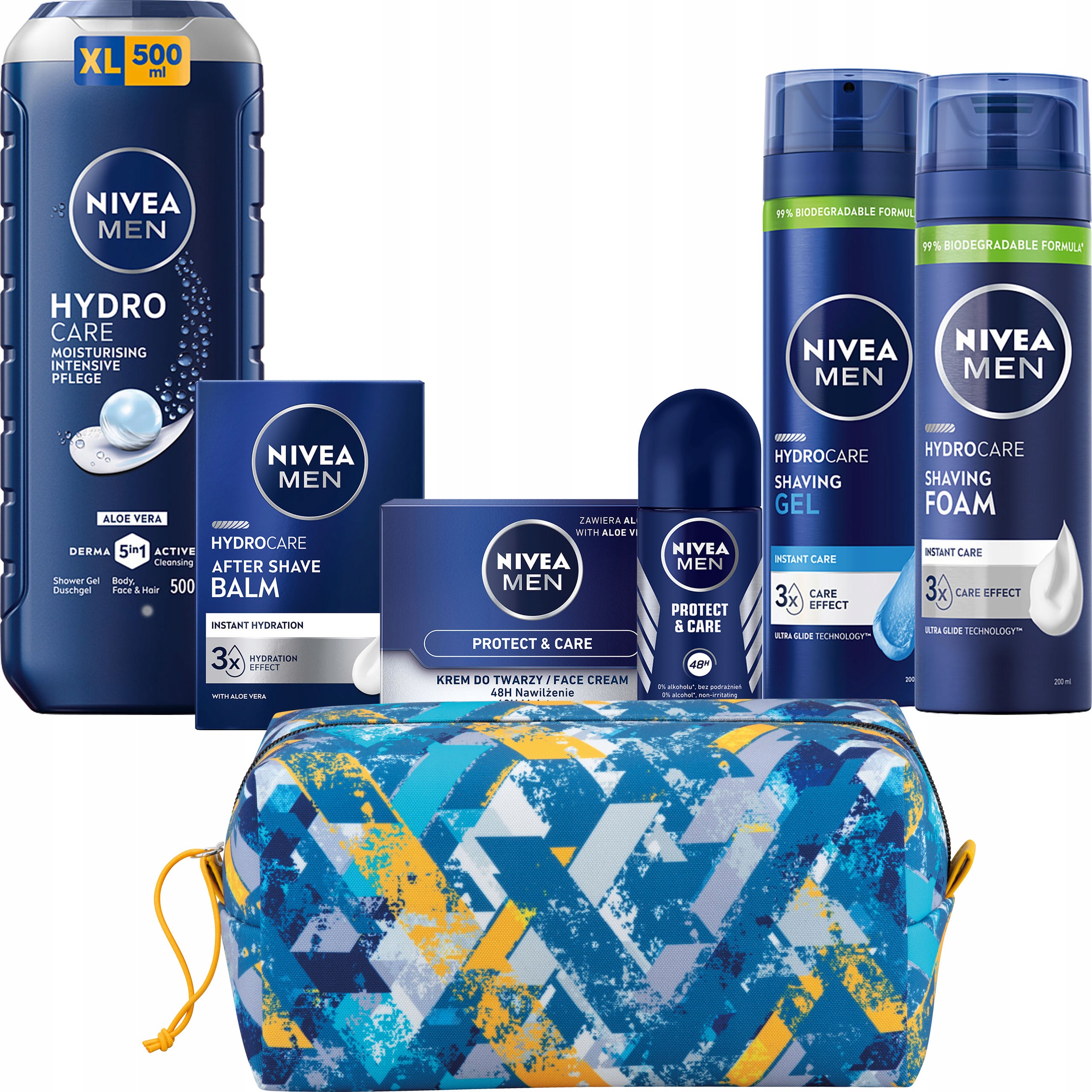 Sada pánské kosmetiky Nivea Men HydroCare kosmetická taštička