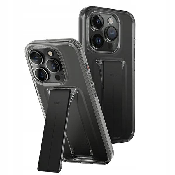 Pouzdro Uniq Heldro Mount S Podstavcem Pro Iphone 15 Pro 6.1" Kouřové