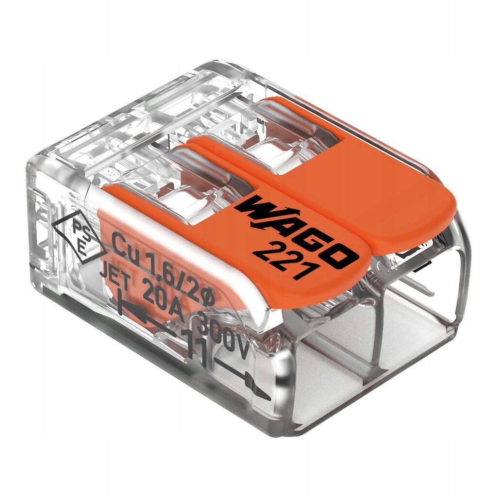 

Szybkozłączka Wago Uniwersalna 2x0,2-4mm² 50szt
