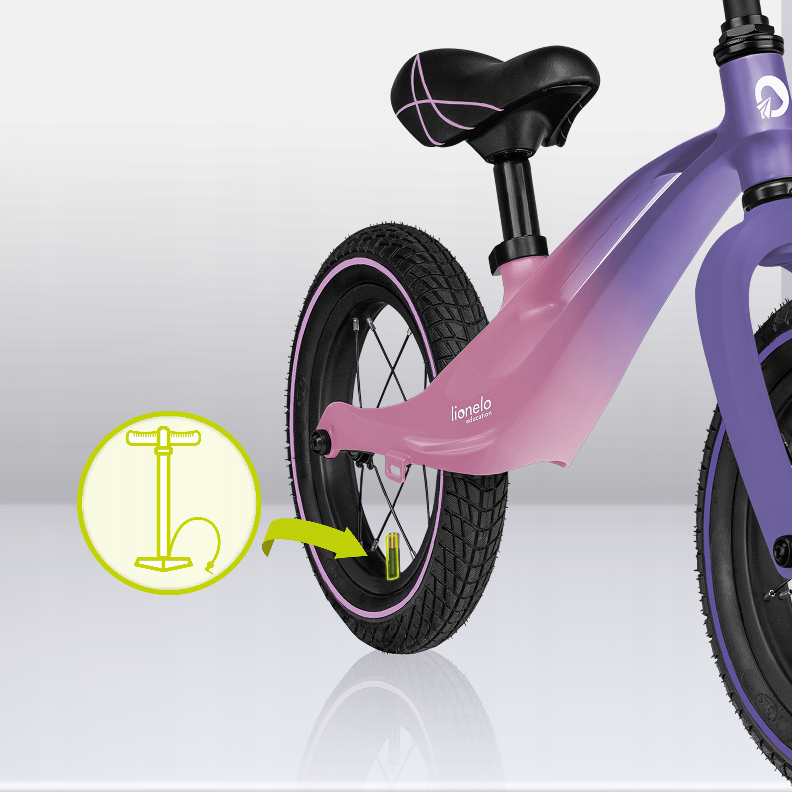 Rowerek biegowy MAGNEZOWY Lionelo Bart AIR 12'' Maksymalna waga dziecka 30 kg