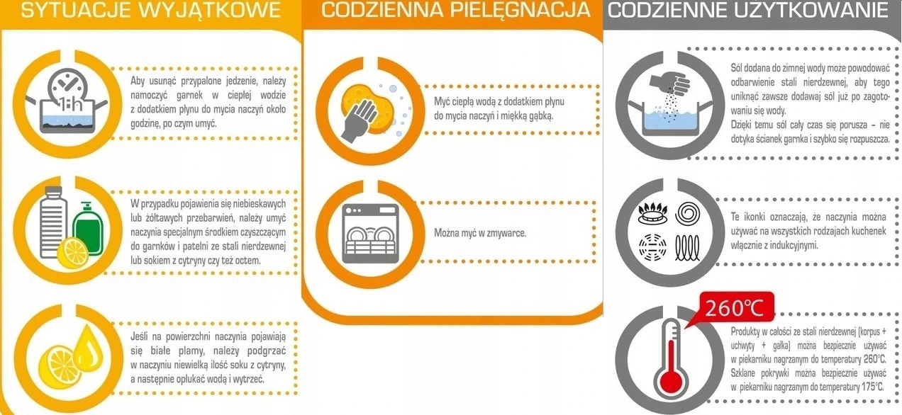 Zestaw garnków Ambition ACERO stal nierdzewna 13 el. Materiał stal nierdzewna