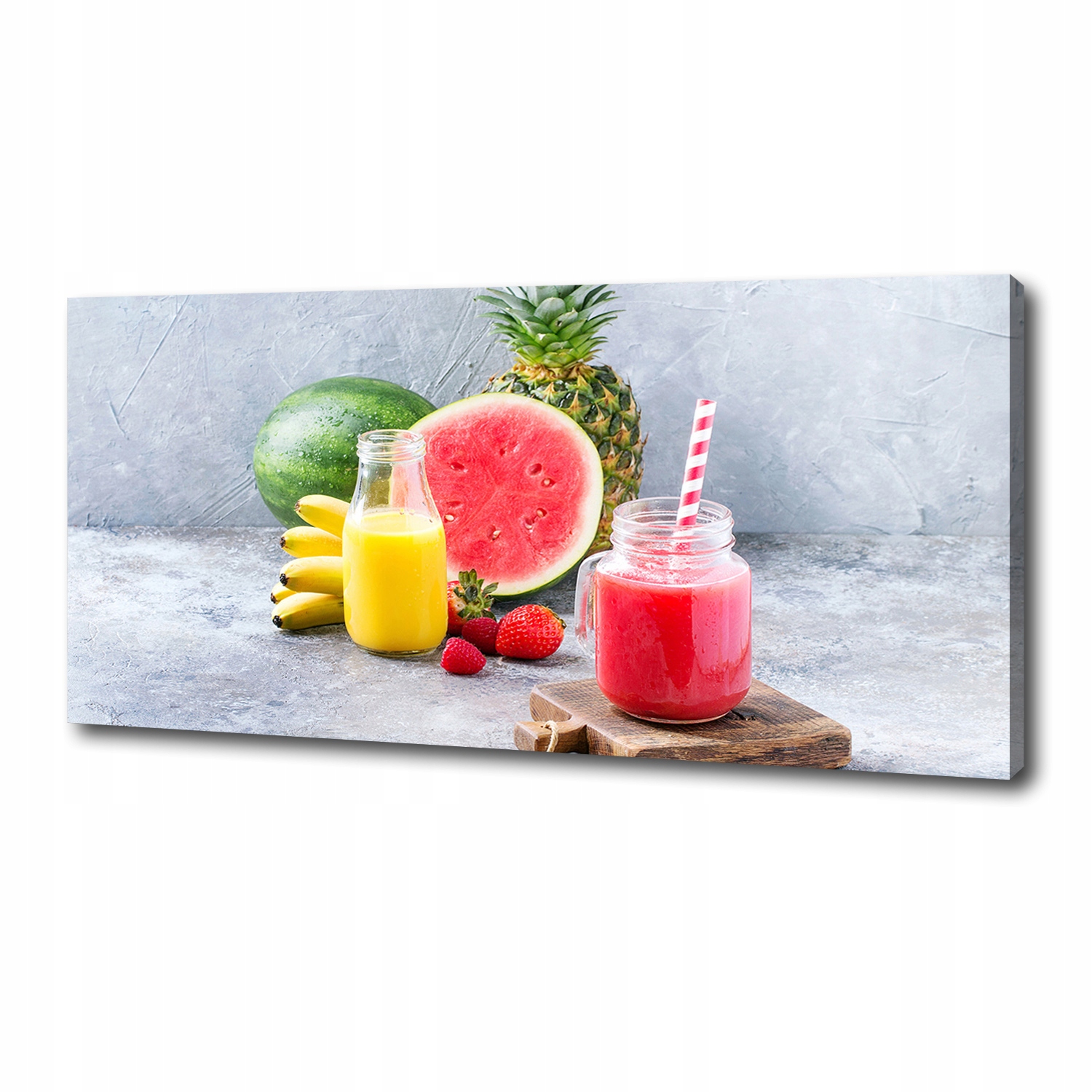 

Foto obraz na płótnie Owocowy koktajl 125x50 cm