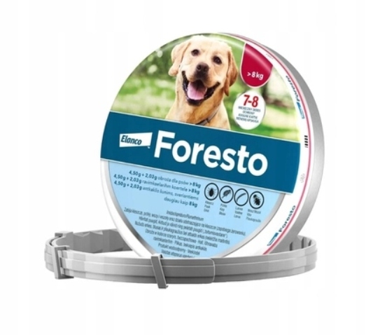 Foresto Obroża Przeciw Pchłom I Kleszczom Dla Psa Powyżej 8KG