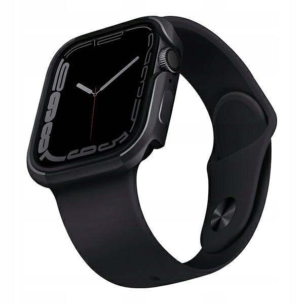 Uniq pouzdro Valencia pro Apple Watch Series 4/5/6/7/8/9/SE/SE2/SE3 45/44mm, šedé