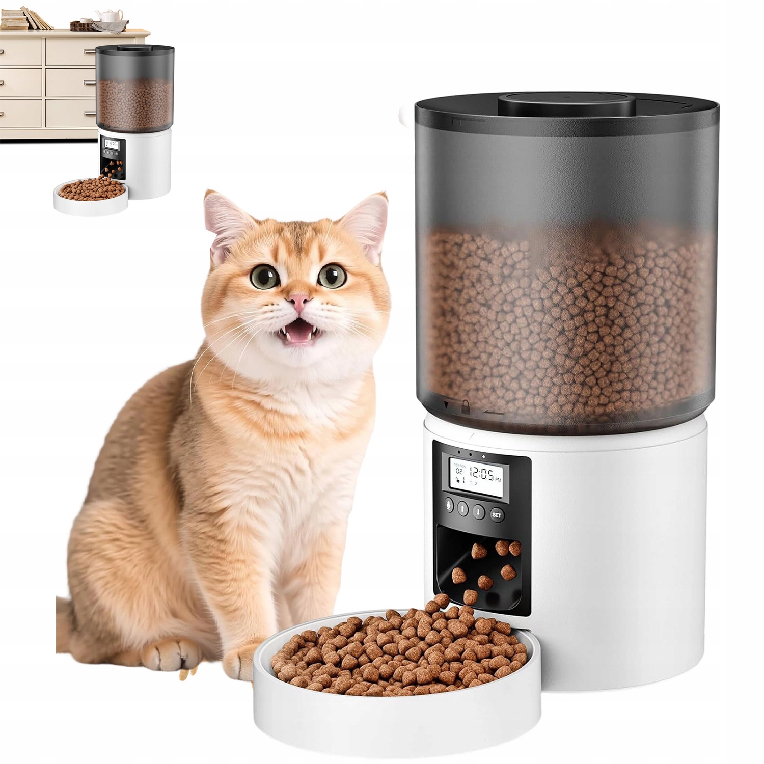 Levně Automatický Rozvaděč Korma 4L S LCD Ekrnem Pro Zvířata