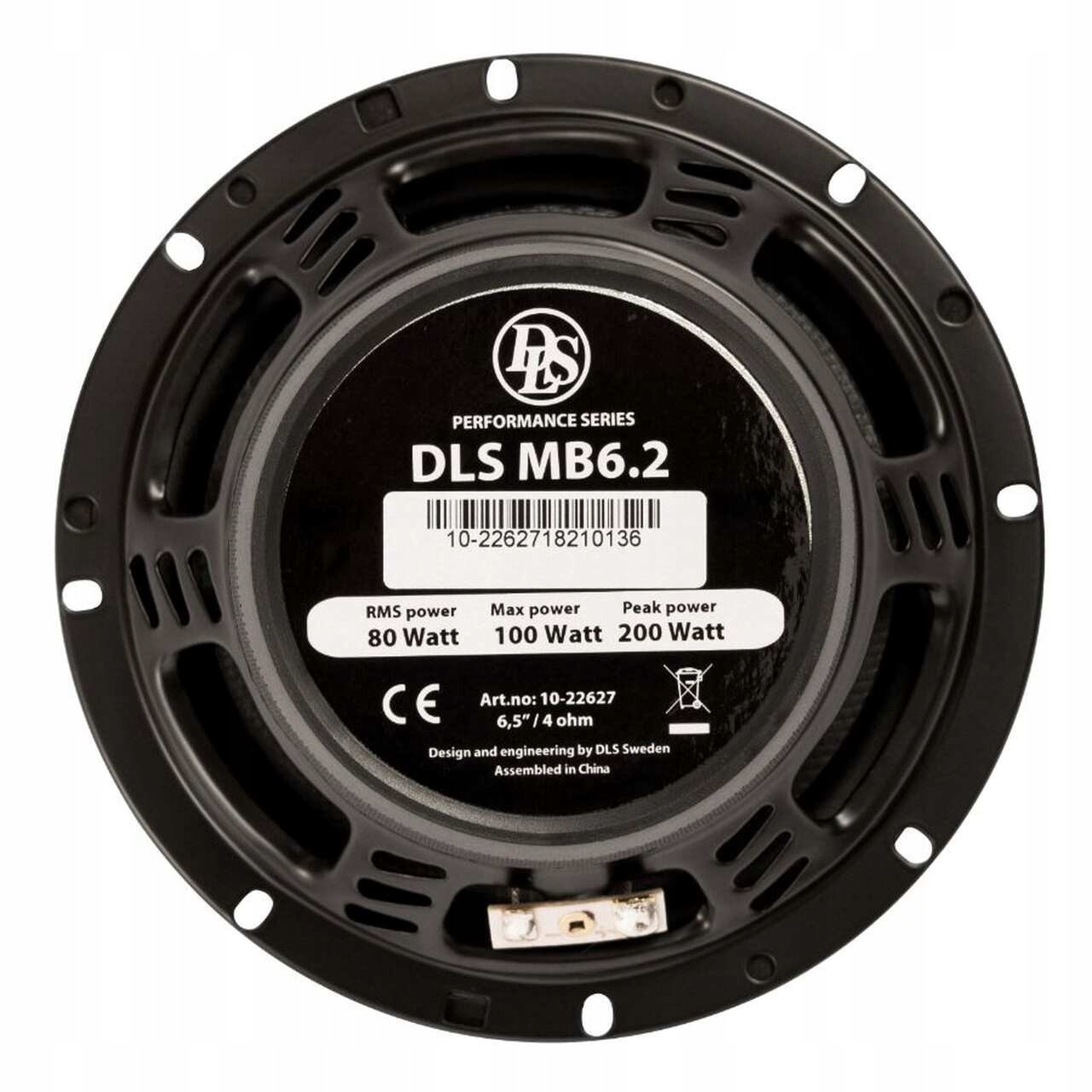 GŁOŚNIKI SAMOCHODOWE DLS MB6.2 AUDIO SYSTEM 80W 165MM DWUDROŻNE KOMPLET