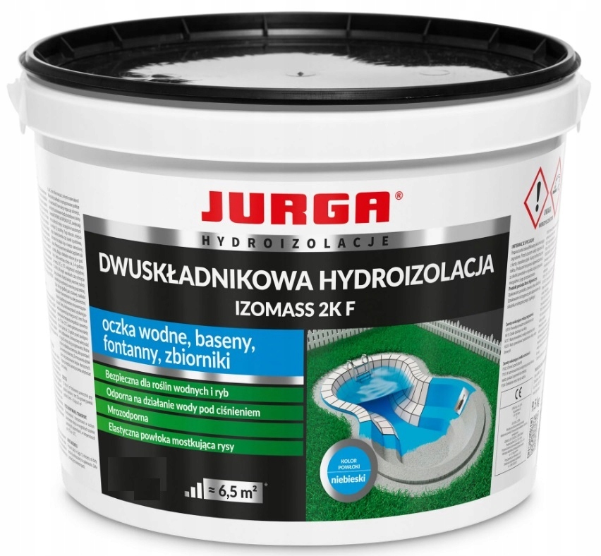 Jurga Hydroizolacja Izomass 2K F Na Baseny Oczka Wodne Fontanny 19KG