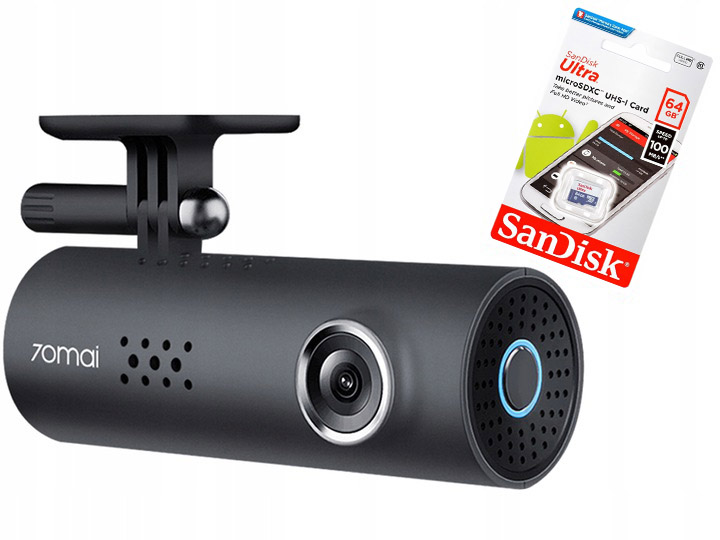

Xiaomi 70mai 1S Dash Cam Rejestrator + Karta 64 Gb