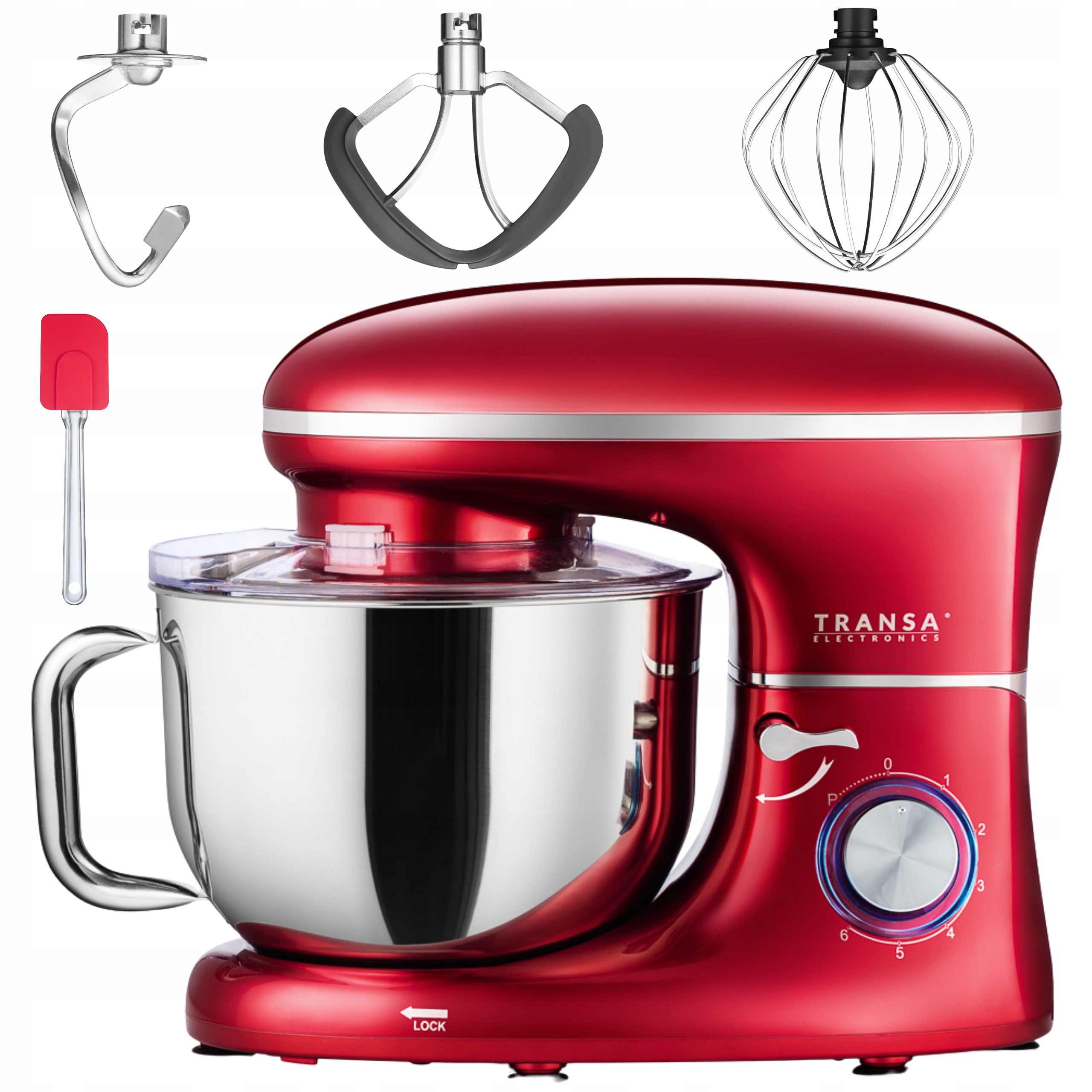 Robot Kuchenny Planetarny Mikser RedChef 3 Mieszadła Misa 6L Duża Moc 3000W