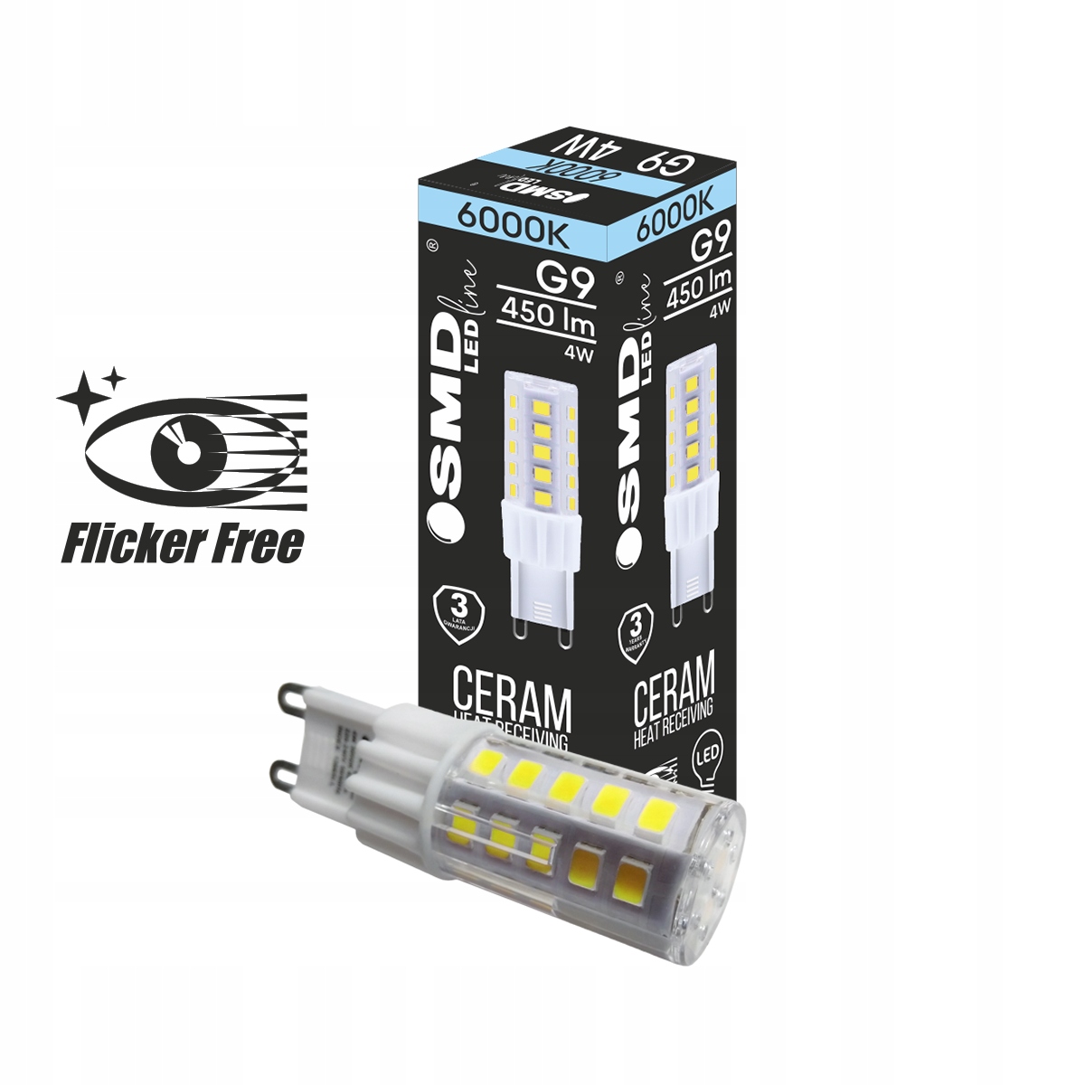 

Żarówka Smd LEDline Zimna G9 4W Bez Migotania