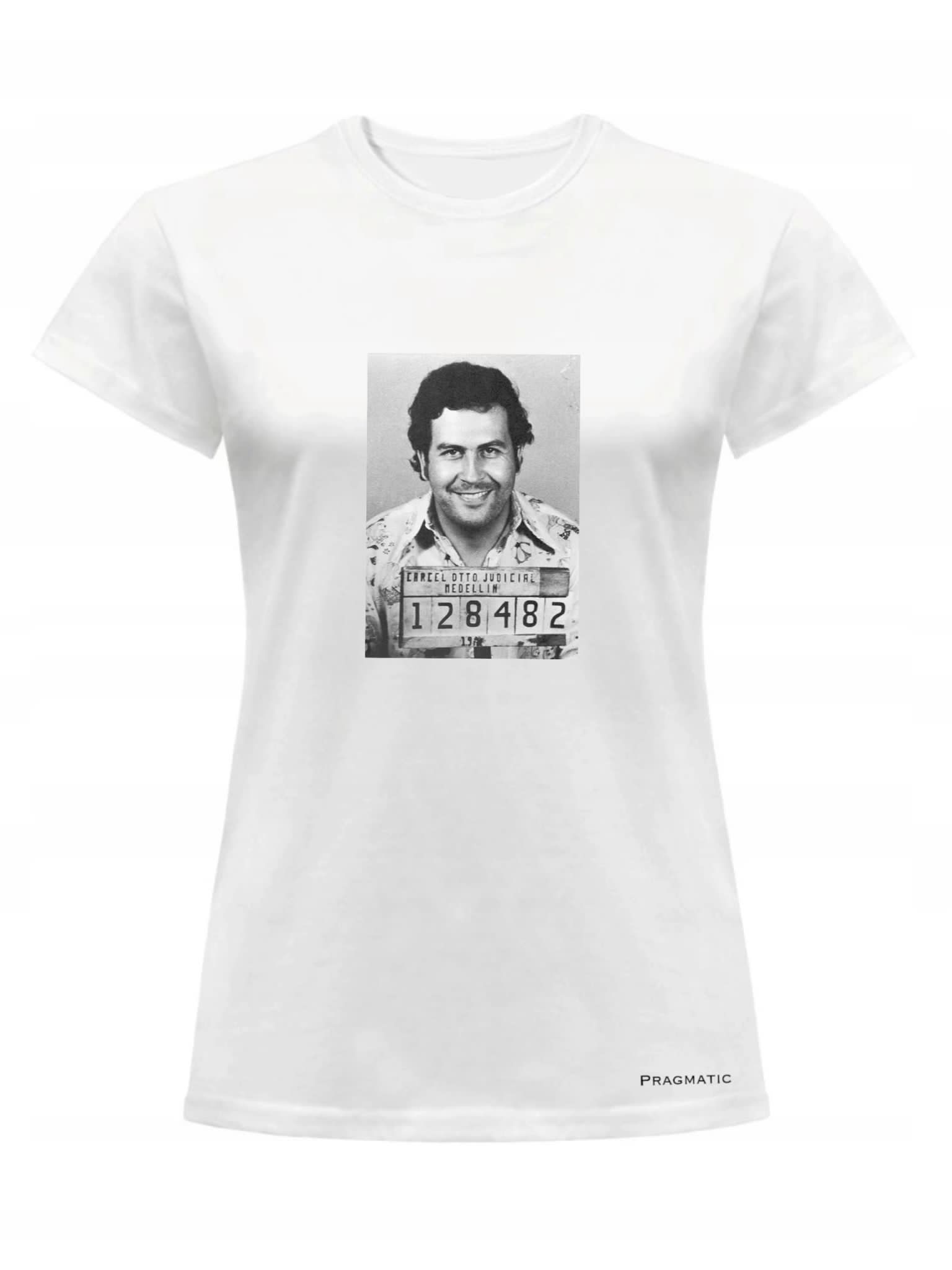 

Koszulka Damska Biała T-shirt Pablo Escobar XXL