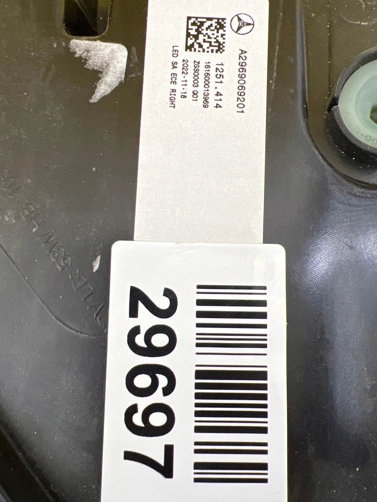 light right Mercedes EQS W296 X296 Full Led A2969069201