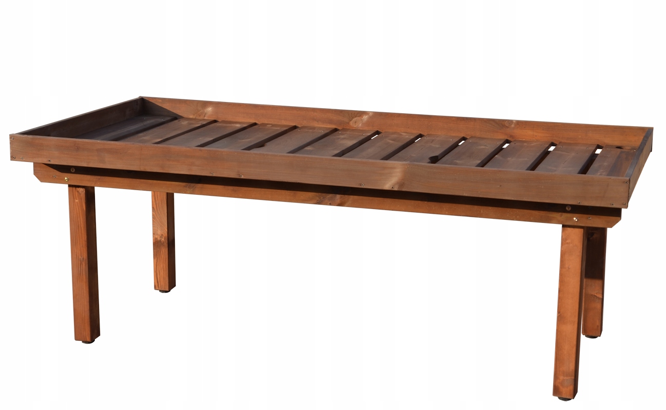 Stół wystawowy ekspozycja pod rośliny drewniany