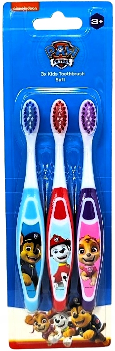 SZCZOTECZKI DO ZĘBÓW DLA DZIECI PSI PATROL ZESTAW 3 SZTUKI ! SZCZOTECZKA !! EAN (GTIN) 8711568093077