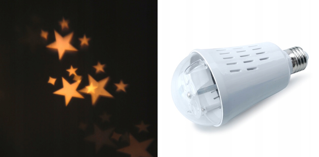 

Projektor Reflektor Żarówka Led Gwiazdy 4W