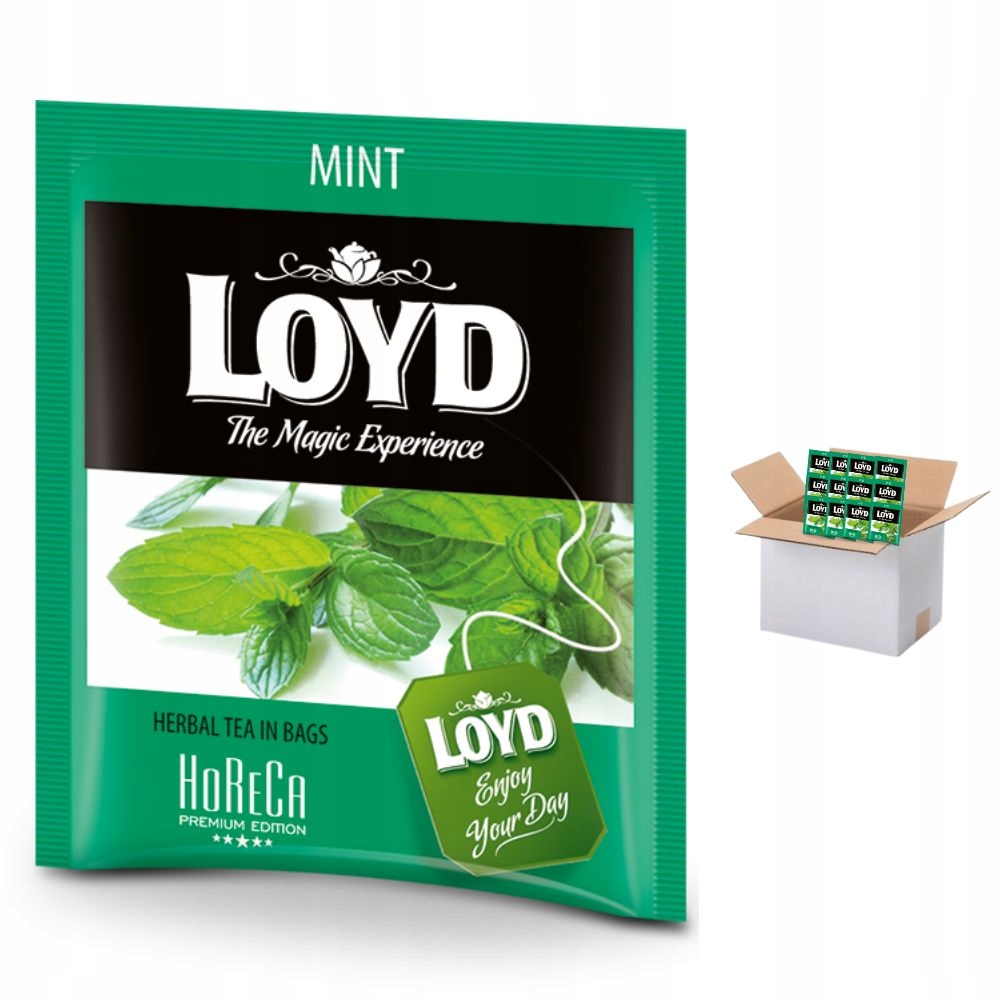Levně Čaj Loyd Máta čaj zabalený 500ks horeca