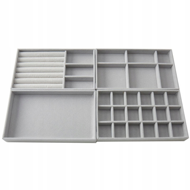 

Kuferek Organizer Box Na Biżuterię Kolczyki 4szt