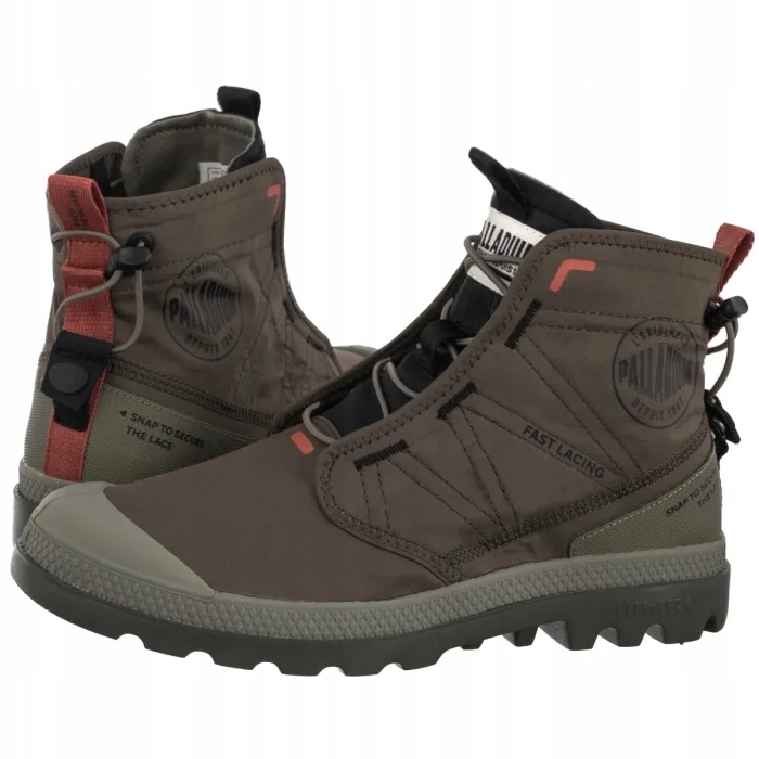 Pánské tenisky Palladium Pampa Travel Lite Olive 79104 Zelené