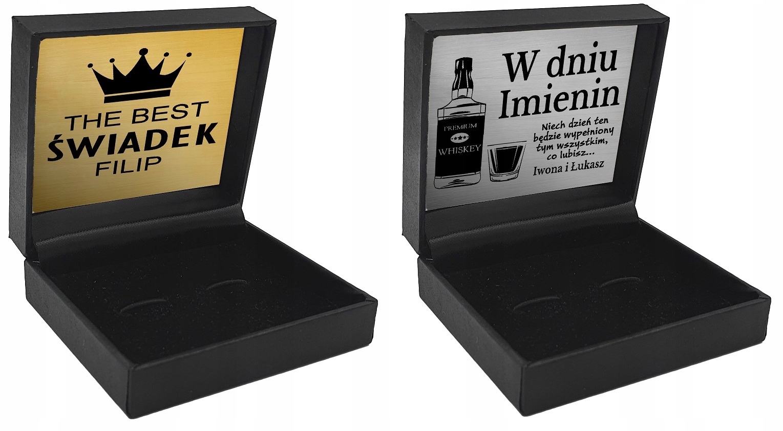 Grawer spersonalizowane życzenia w pudełku logo