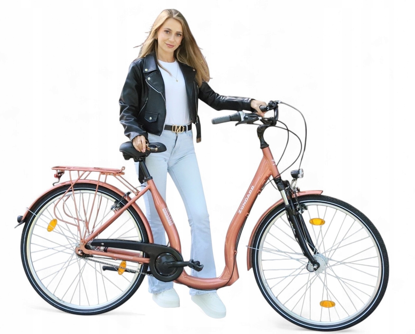 Rower Miejski Niska Rama 28" 7 Biegów Shimano Damski Niski Wsiad