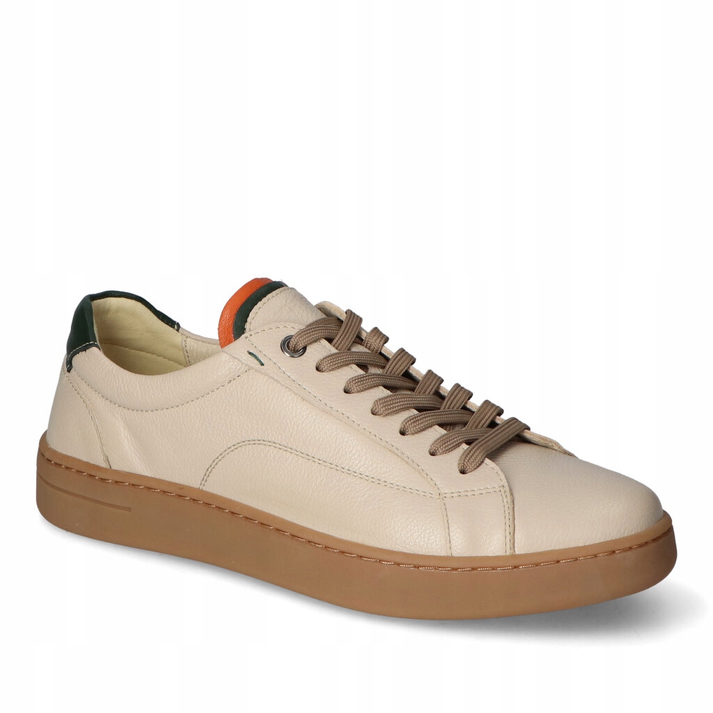 Pánské polobotky Tenisky Krisbut Béžové Přírodní kůže 41