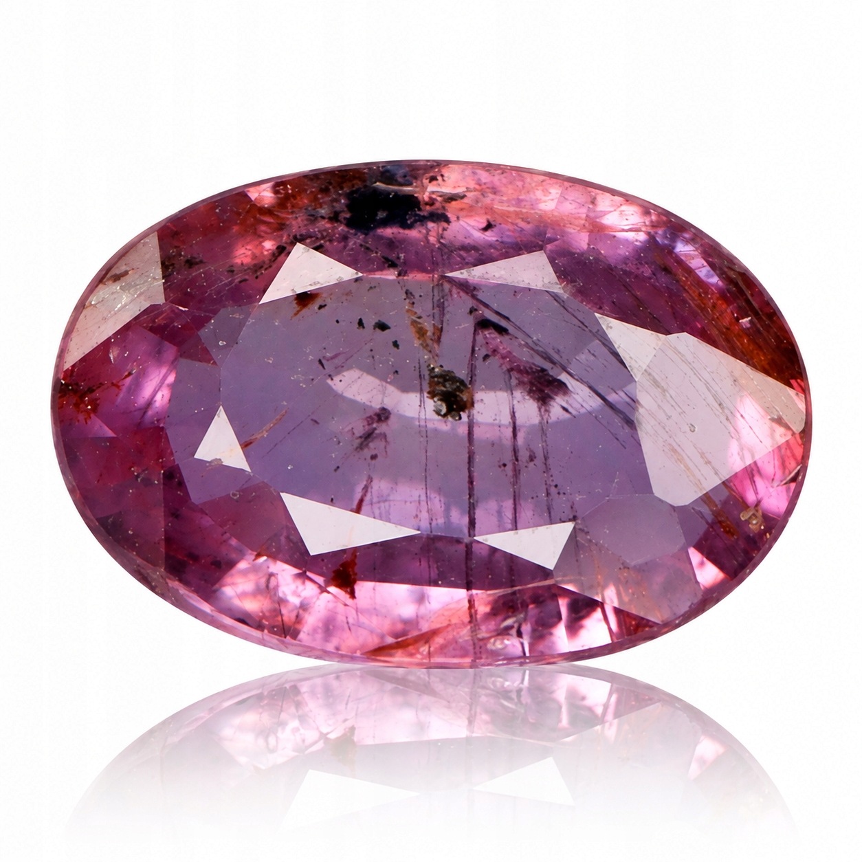 Přírodní safír 1.08 ct Růžový Ovál Tanzanie I1 certifikát Wbd