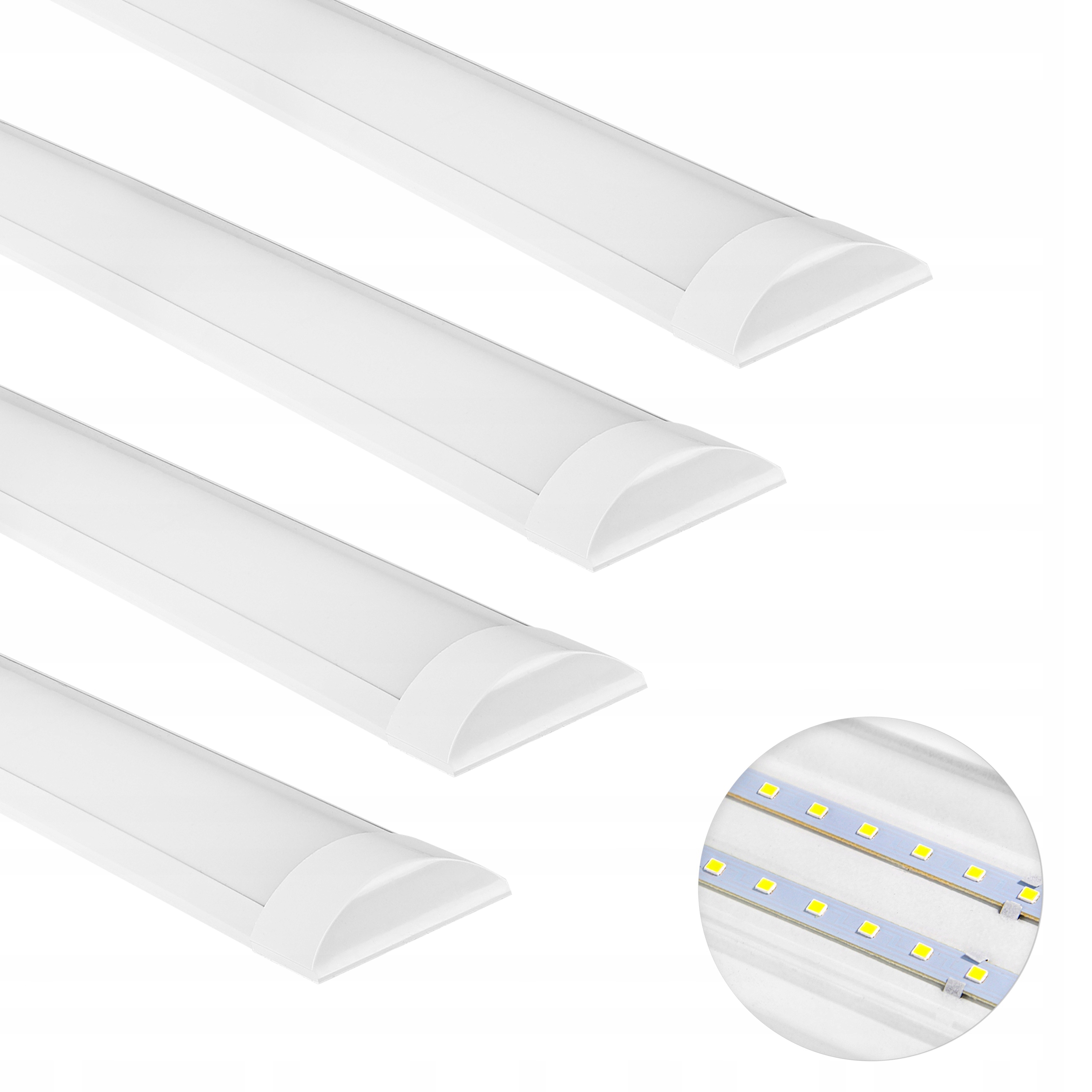 4x Lampa Led Panel 120cm do garażu Natynkowy Sufitowy 36w Oprawa Sufitowa