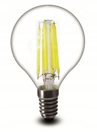 

Żarówka E14 Led Filament G45 4W Edison kulka zimna