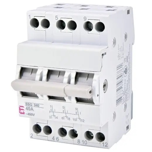 Třípólový Přepínač Ssq 340 230 V IP20 40 A ETI-002421435