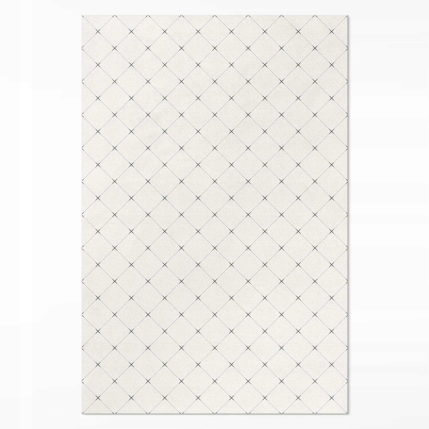 Moderný vinylový koberec Do Obývačky Jemné štvorce, svetlé dlaždice 80x120 cm