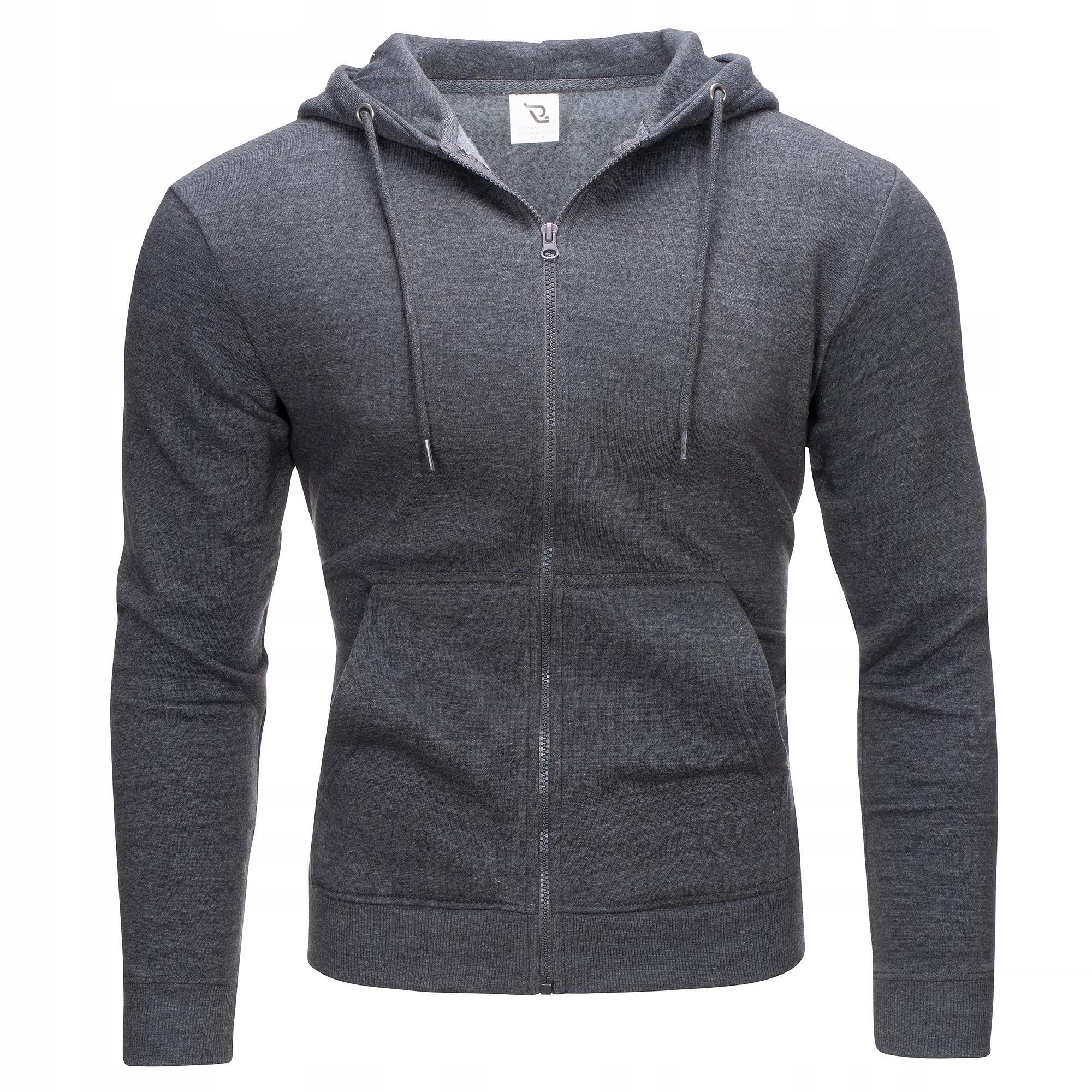 LUC02 r. M GŁADKA ROZPINANA BLUZA Z KAPTUREM