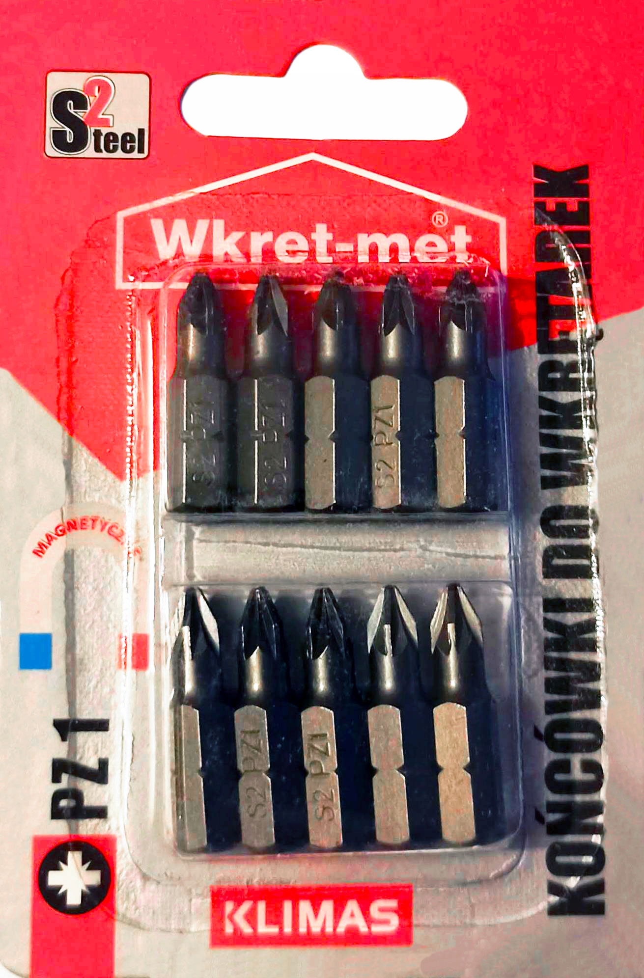 KOŃCÓWKI DO WKRĘTARKI BIT PZ1 25MM 10 SZT krzyżak Marka inna